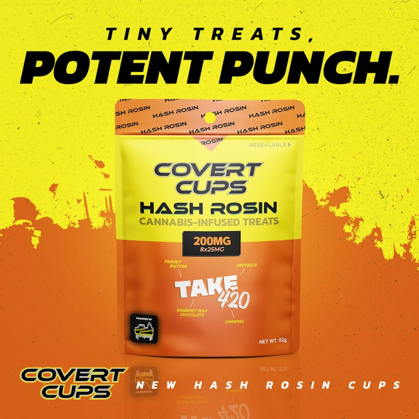 Covert Cups | 200mg Hash Rosin Cups | Take 420
