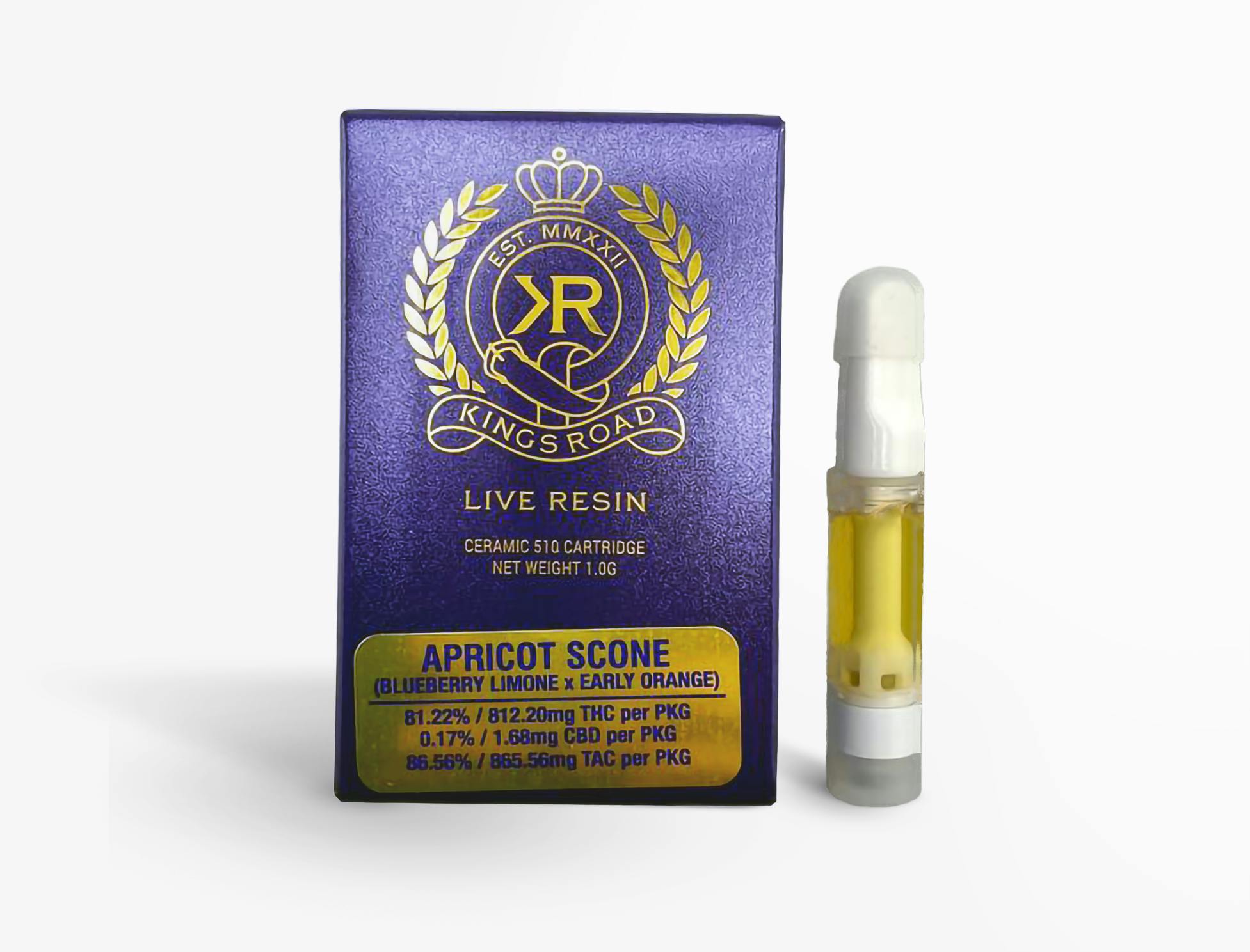 Buy Kings Road Apricot Scone Live Resin 510 Cart Online Strain