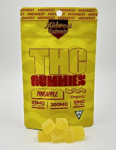Pineapple Gummies - 8PK 200MG by Midwest Extracts – Edibles at Gatsby Cannabis