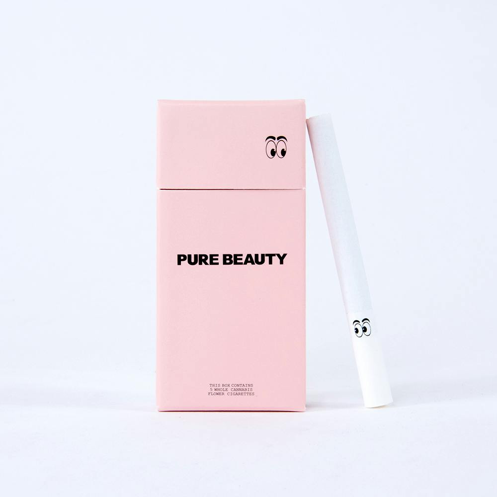 pink cigarettes brands Indica Cigarettes: 100% Whole Flower THCa 5 Pack  Pure Beauty Custom Design Pink Cigarette Box