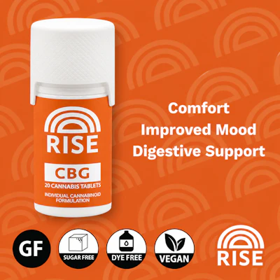 Rise - 200mg CBG Tablets - 20ct