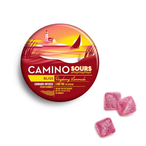 Camino Sours - Raspberry Lemonade Bliss Gummies (10pk) - 100mg