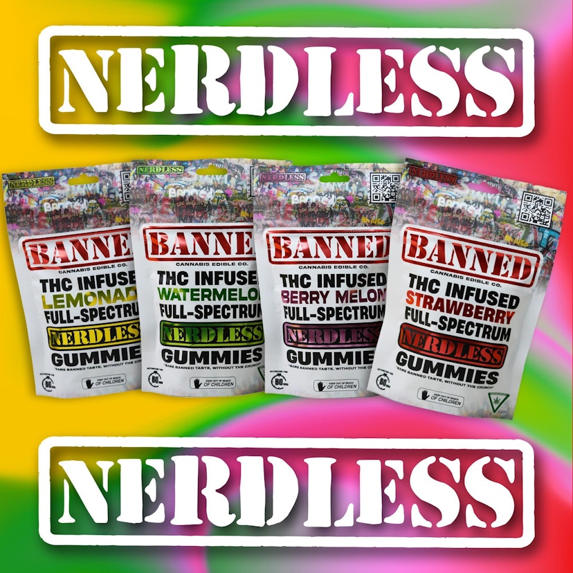 BANNED | 200mg Nerdless Gummies | Lemonade