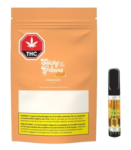 Sticky Greens - Orange Swirl 1g