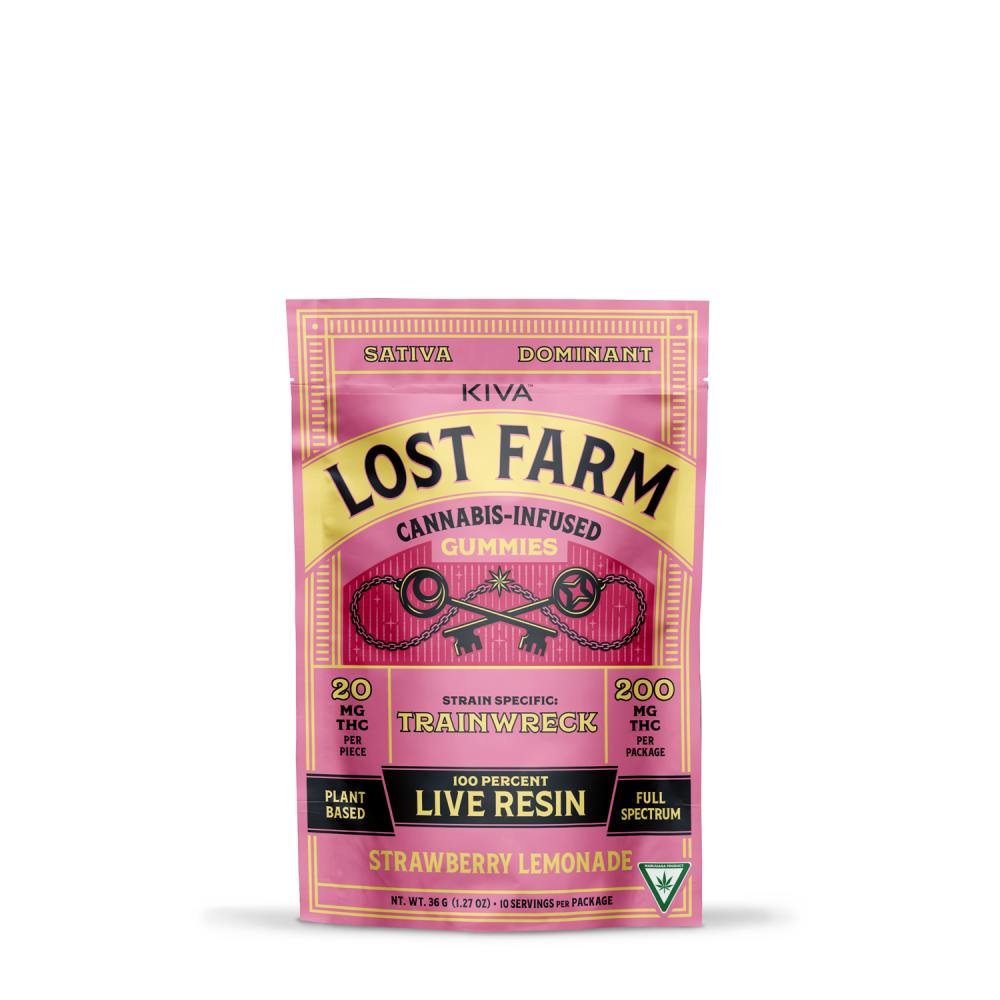 Lost Farm | Strawberry Lemonade | 200mg (10x20mg) Live Resin Gummies