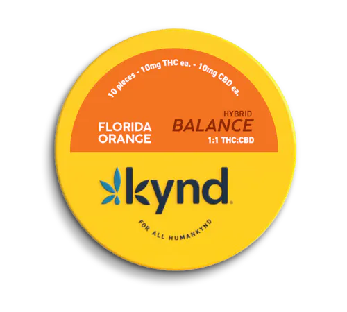 Kynd Balance Florida Orange (H) 1:1 THC:CBD Gummies 5mg 20pk-1