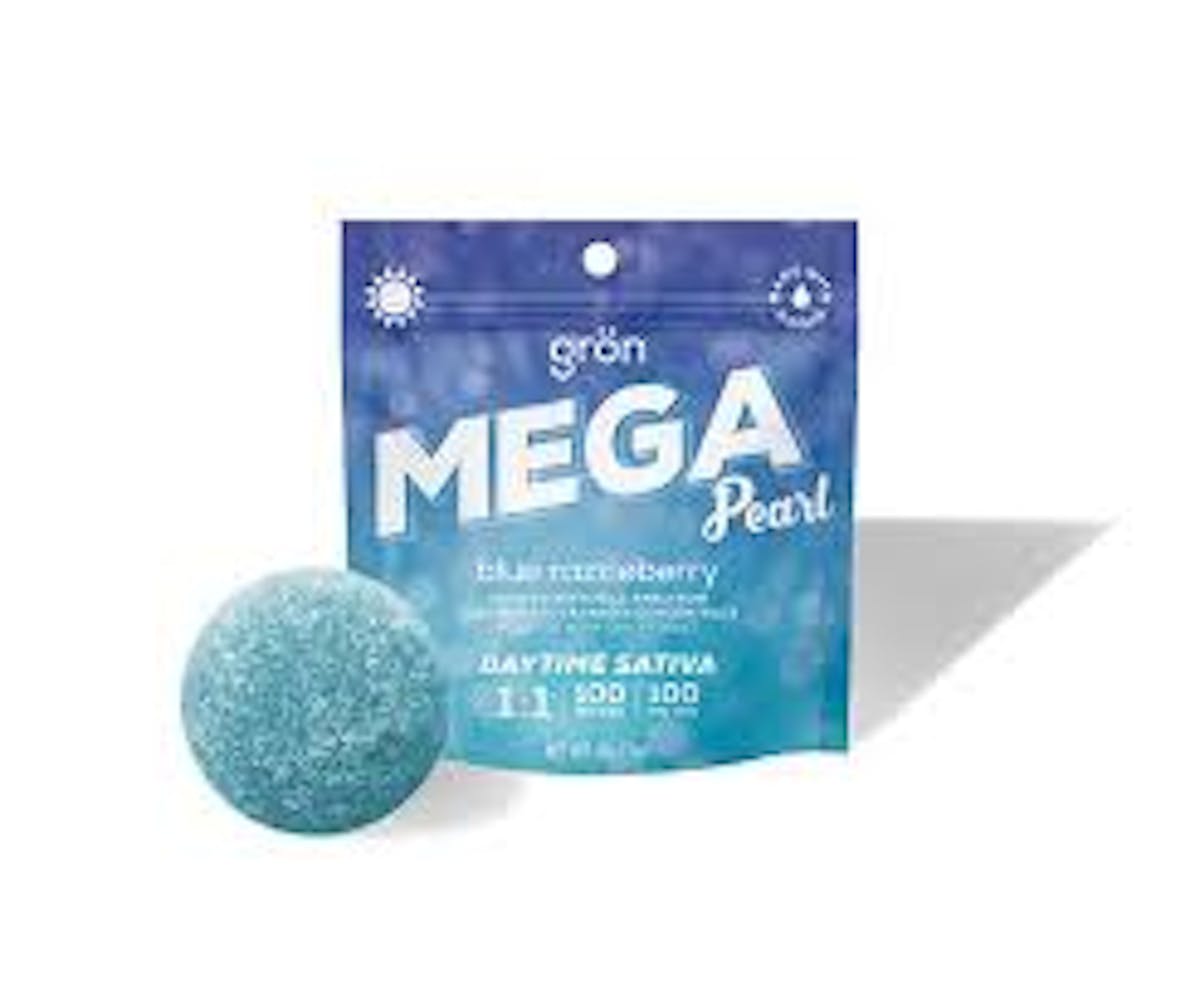 Photo of Grön l Razzleberry Mega Pearl 1:1 (THC:CBG) l 1pk l 100mg