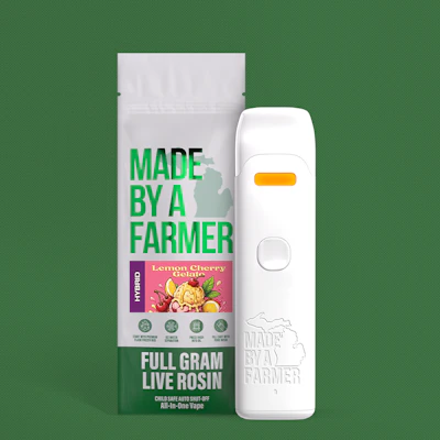 Made By A Farmer - 1g Live Rosin Disposable - Lemon Cherry Gelato - DISPOSABLES by Made By A Farmer at King of Budz
