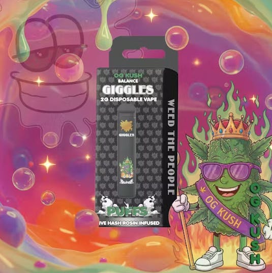 Giggles Puffs Rosin All-in-One Vape - OG Kush | NOXX - Plainfield Ave.