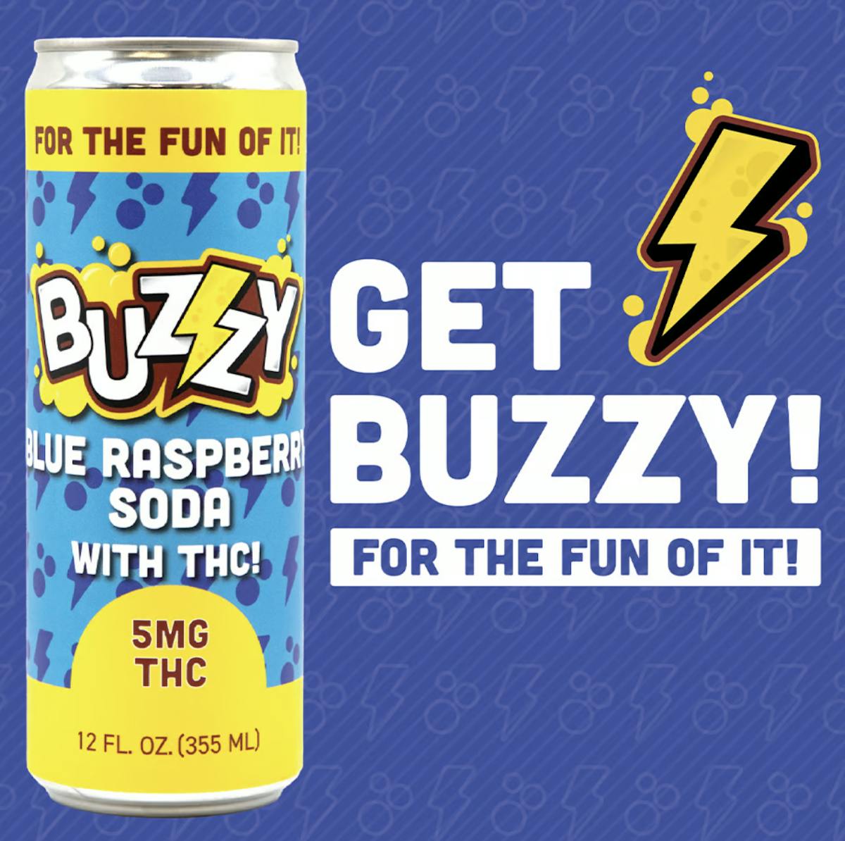 Buzzy Blue Raspberry Soda 5mg - Stories Cannabis - Buzzy Blue Raspberry ...