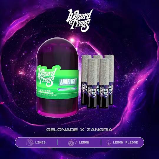 Wizard Trees Limelight 5pk 3.5g Indoor Pre-Rolls