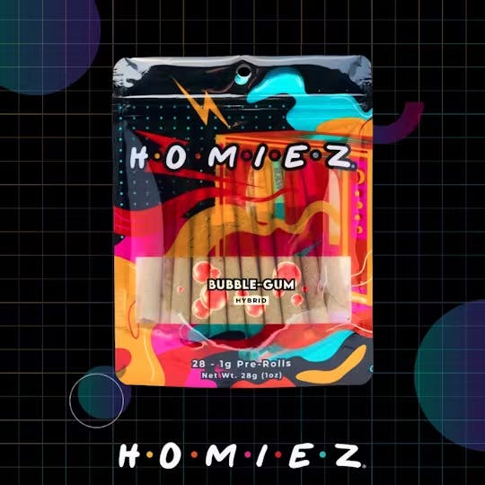 HOMIEZ HOMIEZ | BUBBLE GUM - PRE ROLL PACK — PRE_ROLLS