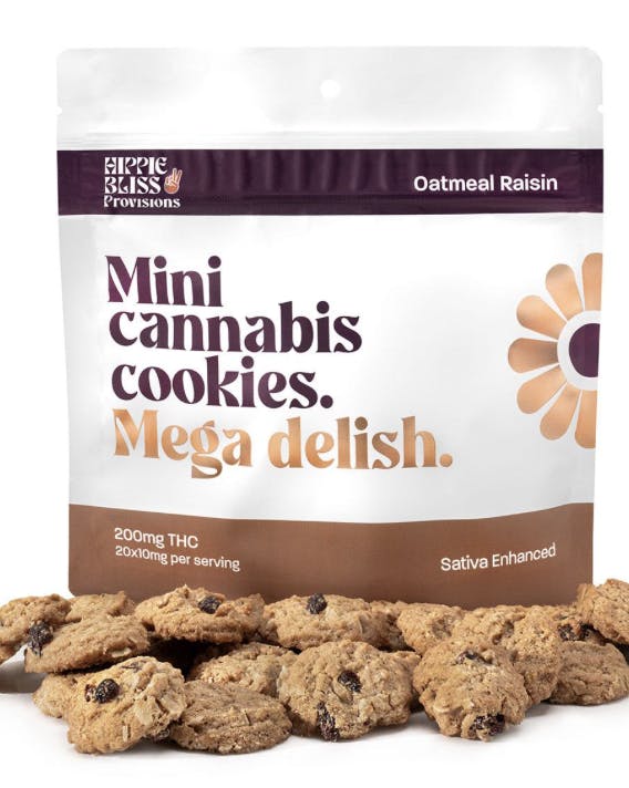 Product: Hippie Bliss | Cookies - 200mg - Oatmeal Rasin