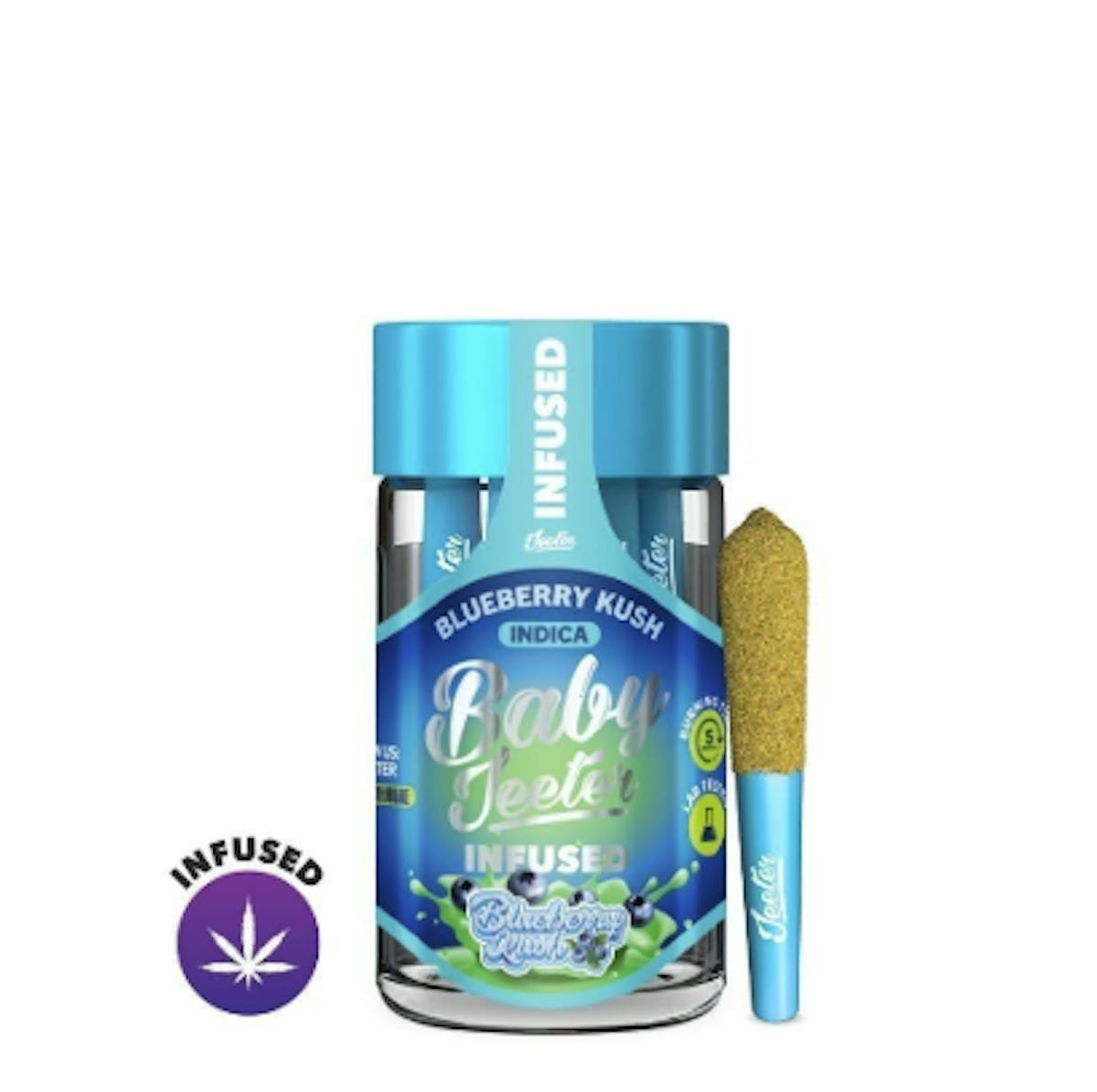Photo of Baby Jeeter Blueberry Kush 0.5g Infused Preroll