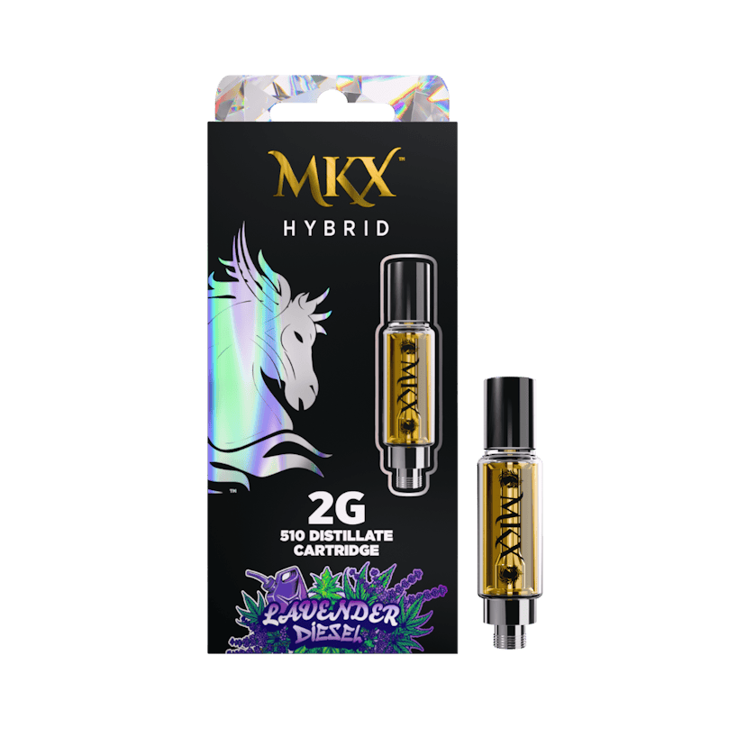 MKX 2 Gram 510 Thread Carts - Lavender Diesel 2g 510 Thread - Hybrid
