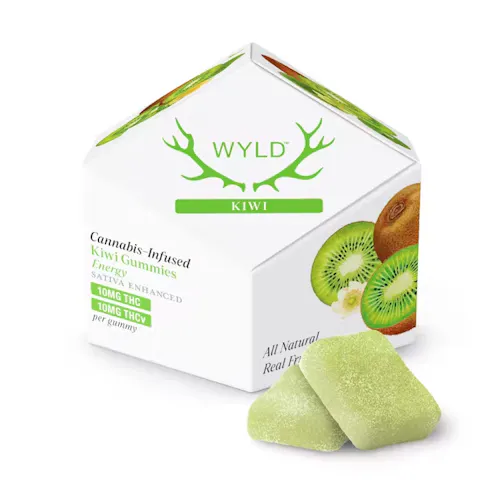 Kiwi 1:1 THCv + Sativa Enhanced Gummies-1