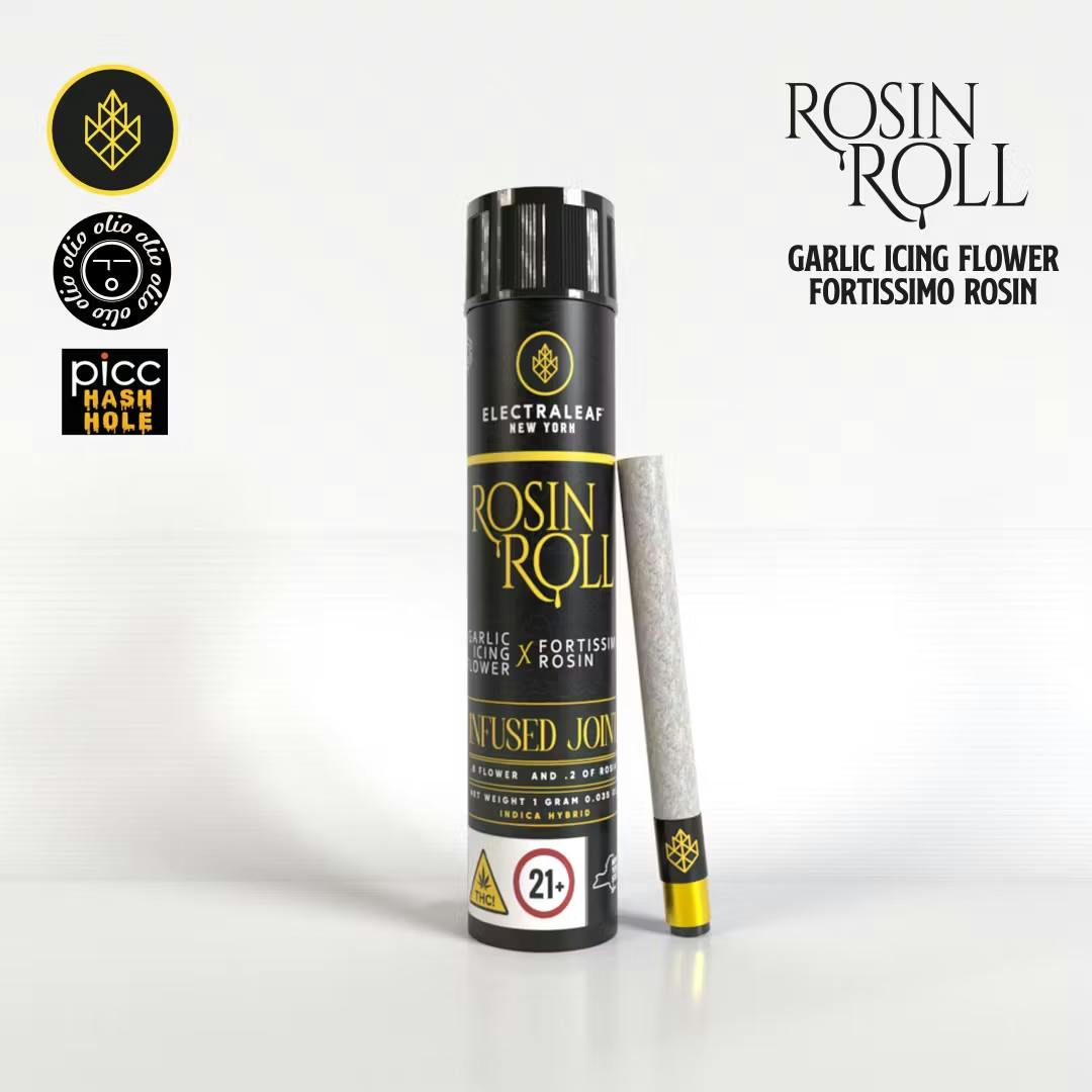 Electraleaf - 1g Rosin Infused Preroll - Garlic Icing x Fortissimo