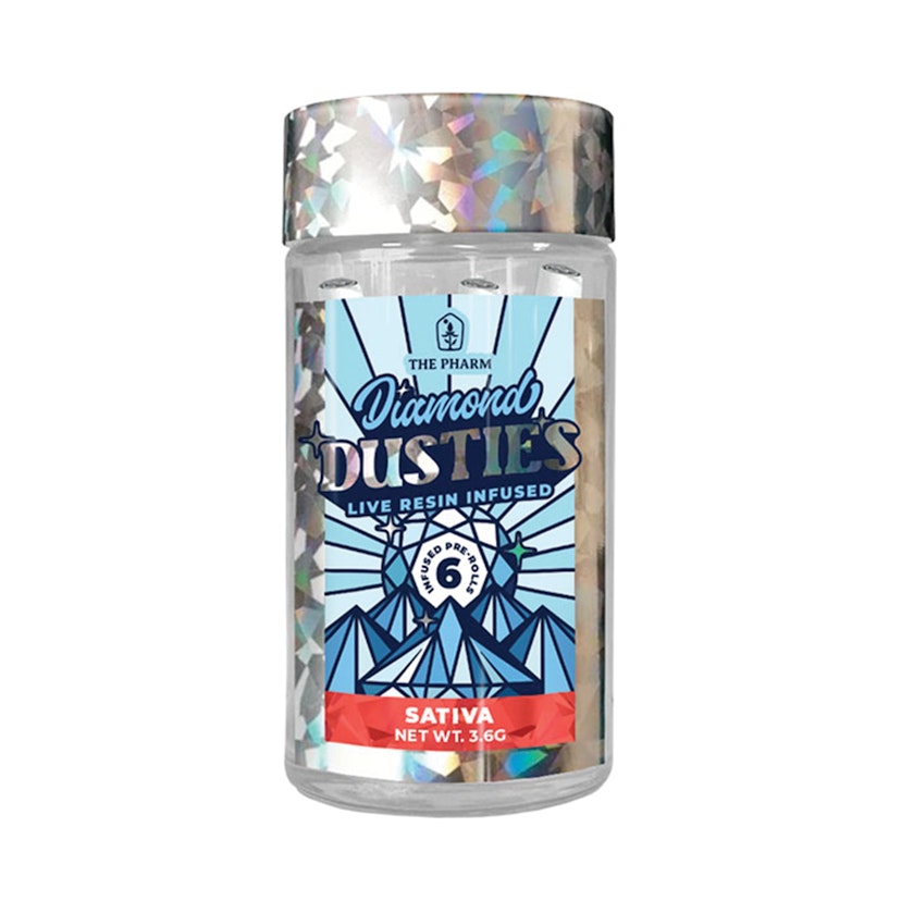 Dusties Diamond Infused PreRolls : 6pk Ruby Sativa