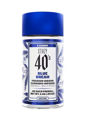 Stiiizy Blue Dream 5pk Infused Prerolls Rec-active