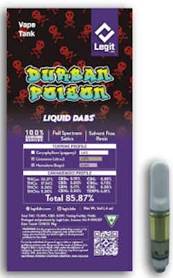 Product: Durban Poison | Cured Resin 510 Thread | Legit Lab
