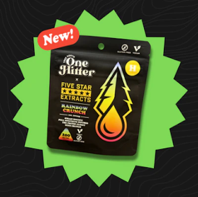 True North x Five Star Extracts - 200mg Single Gummy - Rainbow Crunch