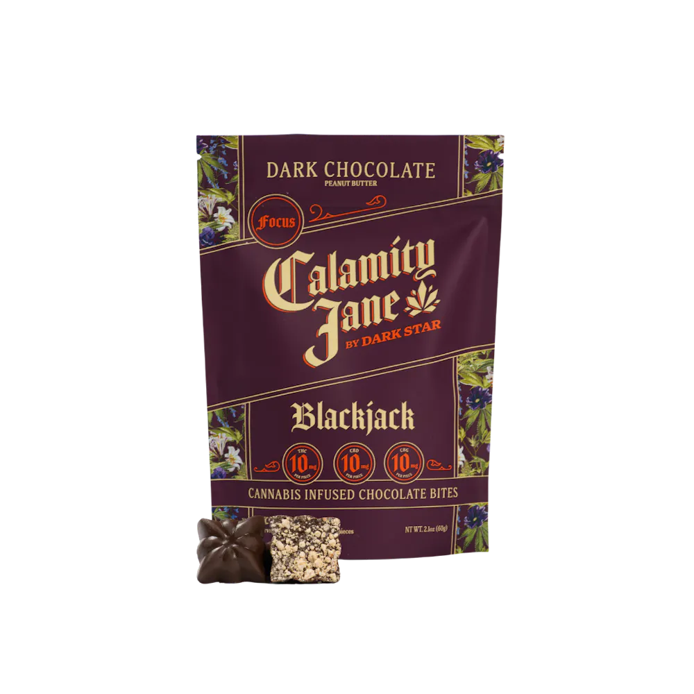 Product Dark Star - Calamity Jane - Blackjack - Chocolate Bites - 100mg