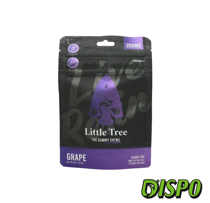 Little Tree - Grape 200mg Live Resin Gummies