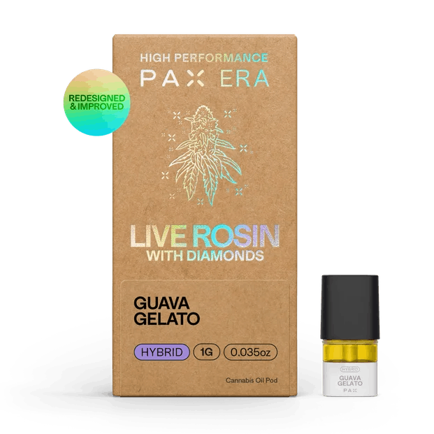 image of Guava Gelato | .5g Live Rosin with Diamonds Pod Reload