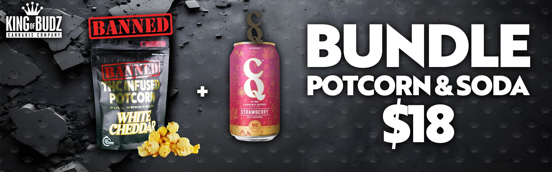 PotCorn AND Soda $18 Bundle