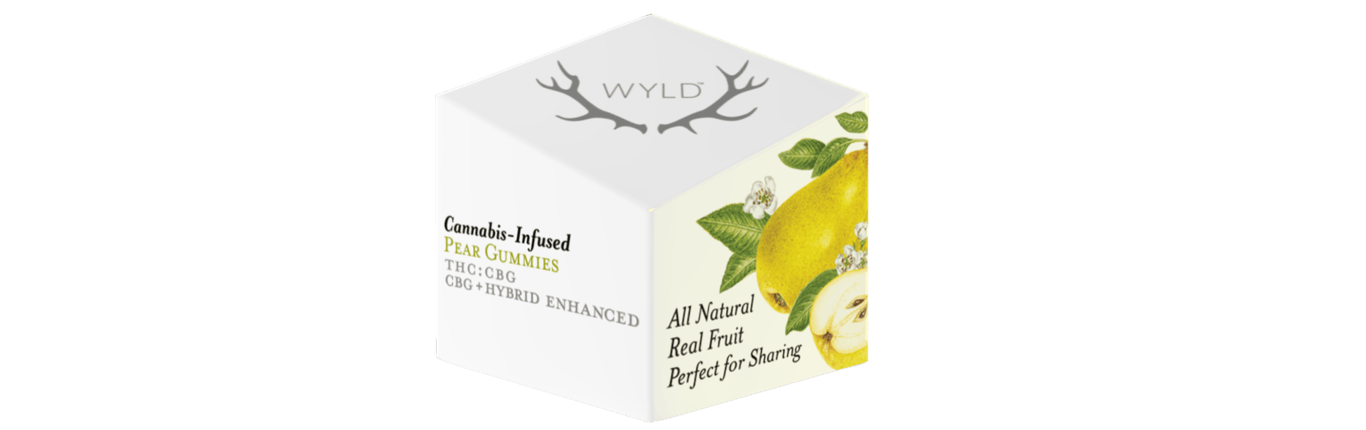 Photo of Wyld 100mg 1:1 THC:CBG PEAR Hybrid Gummies 10pk