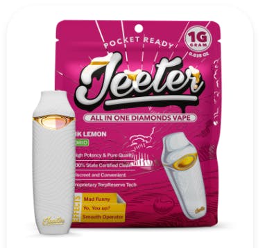 Product: Pink Lemon | Disposable | Liquid Diamonds | Jeeter