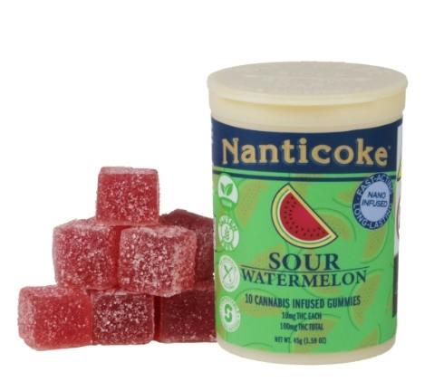 Nanticoke Edible Gummies Sour Watermelon