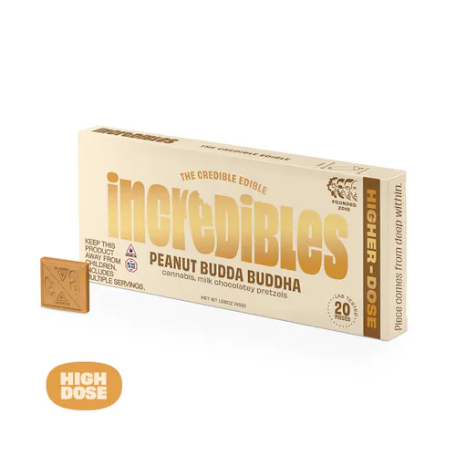 Peanut Budda Buddha Bar Higher Dose | Chocolate | 20 pack | 500mg THC-active