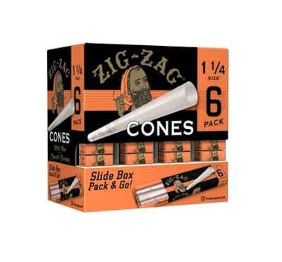 Product: Zig Zag Ultra Thin 1 1/4 Cones 6pk | Zig Zag