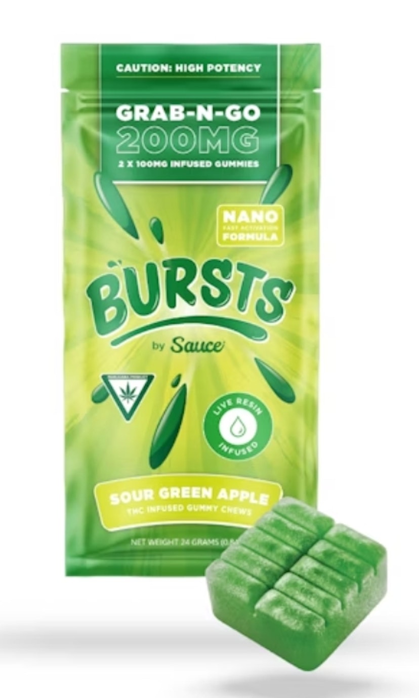 Sauce Bursts | 200mg Rosin Gummies | Sour Green Apple