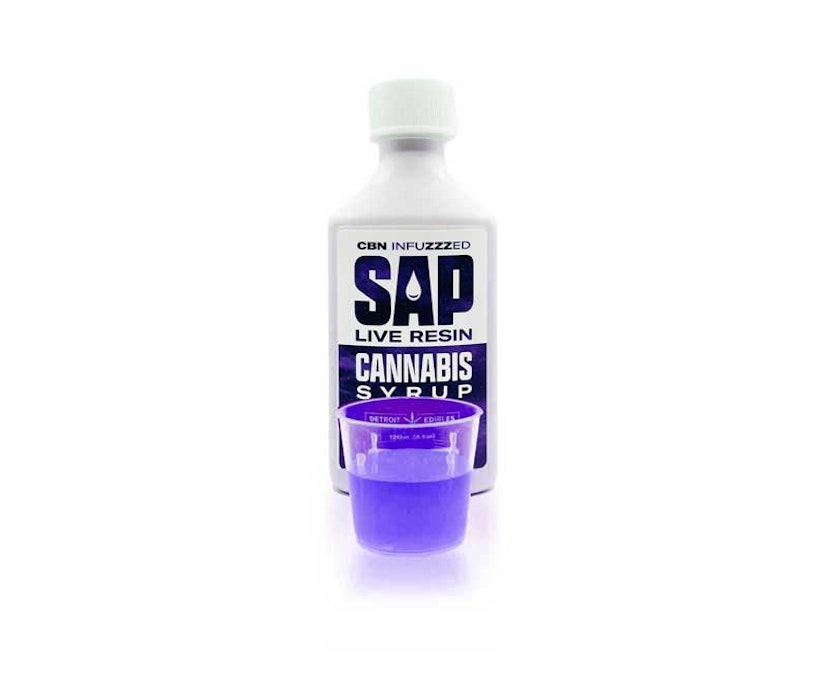 Detroit Edibles 200mg 2:1 THC:CBN SAP Syrup Grape