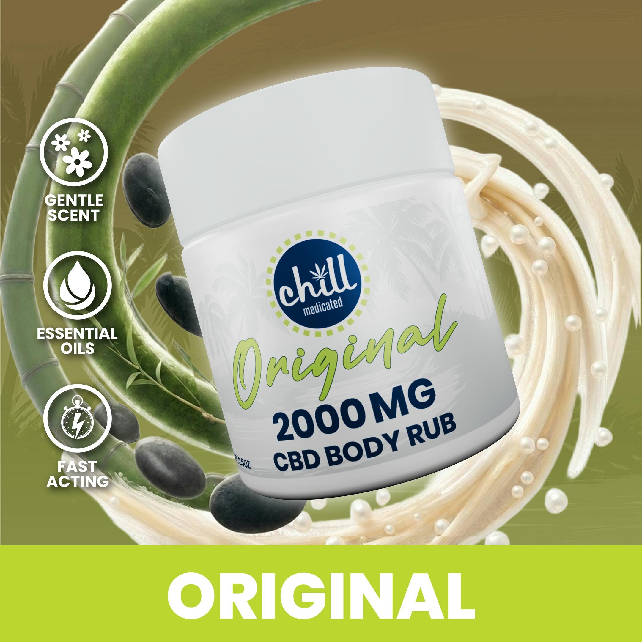 Chill Medicated | CBD Original I CBD Body Rub I 2000mg