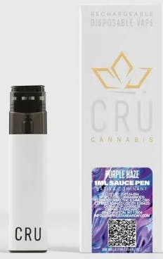 Cru Live Resin AIO Vape | 1g | Purple Haze-0