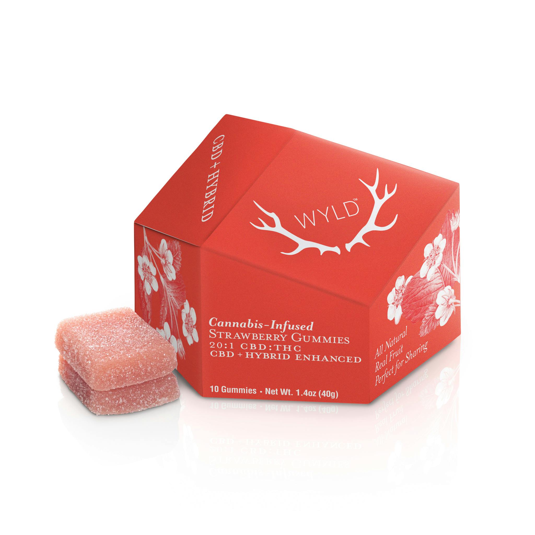 Strawberry 20:1 CBD + Hybrid Enhanced Gummies | Vibe Ann Arbor