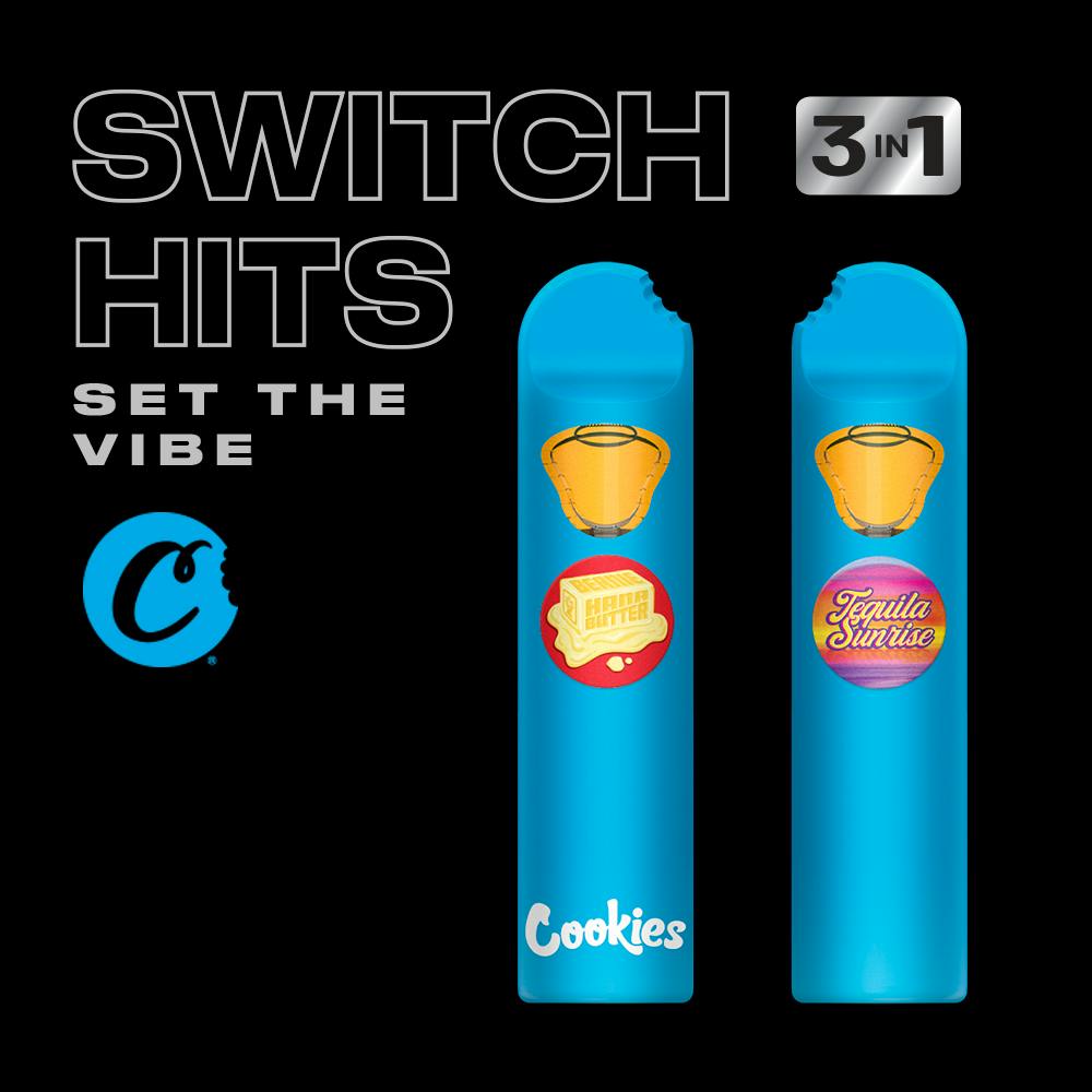 Cookies Dual Chamber Vape | Apples & Bananas/Huckleberry Gelato