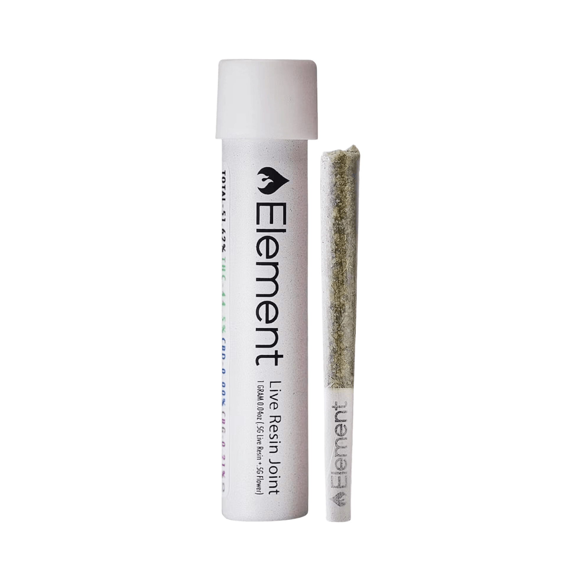 ORANGE KUSH MINTS #12 x LEMON G LIVE RESIN INFUSED PRE-ROLL SATIVA by Element – Pre-Rolls at Gatsby Cannabis