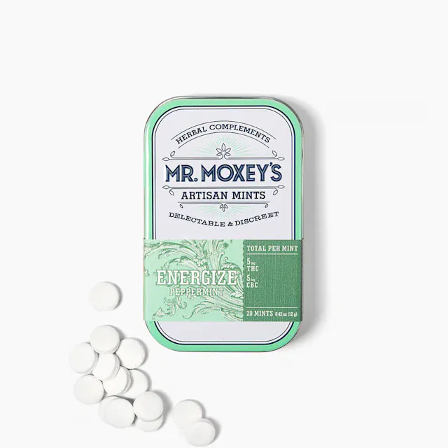 Mr. Moxey's Mints Energize Peppermint 1 THC : 1 CBC 20pk/100mg (sativa, 2.8g)