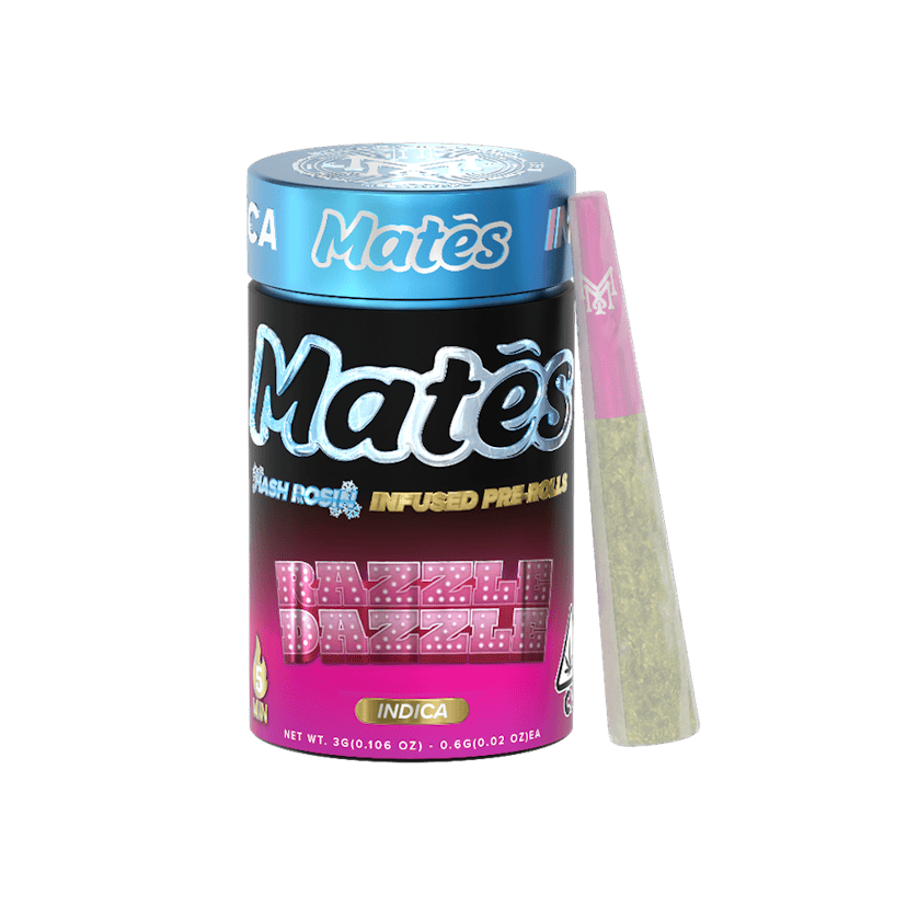 Muha Mates Hash Rosin Infused 5pk Prerolls Razzle Dazzle