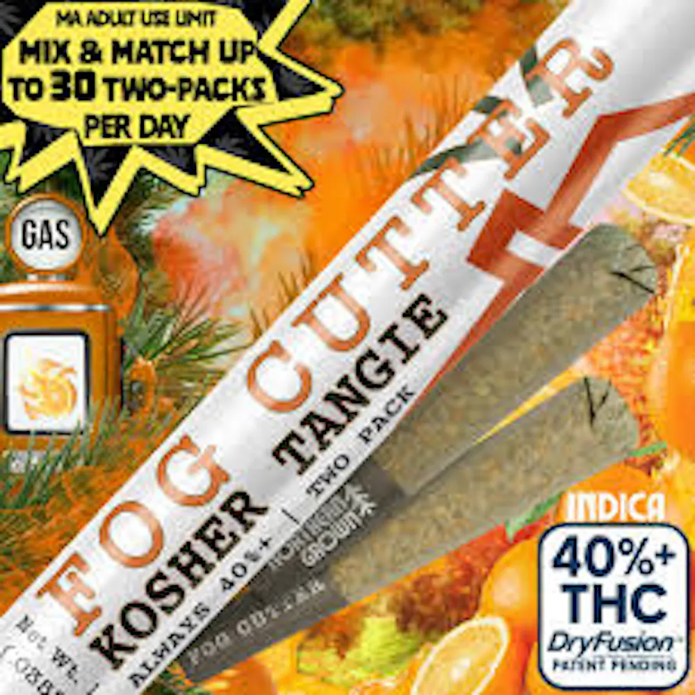 Product Kosher Tangie Distillate Infused | Pre Rolls 2pk