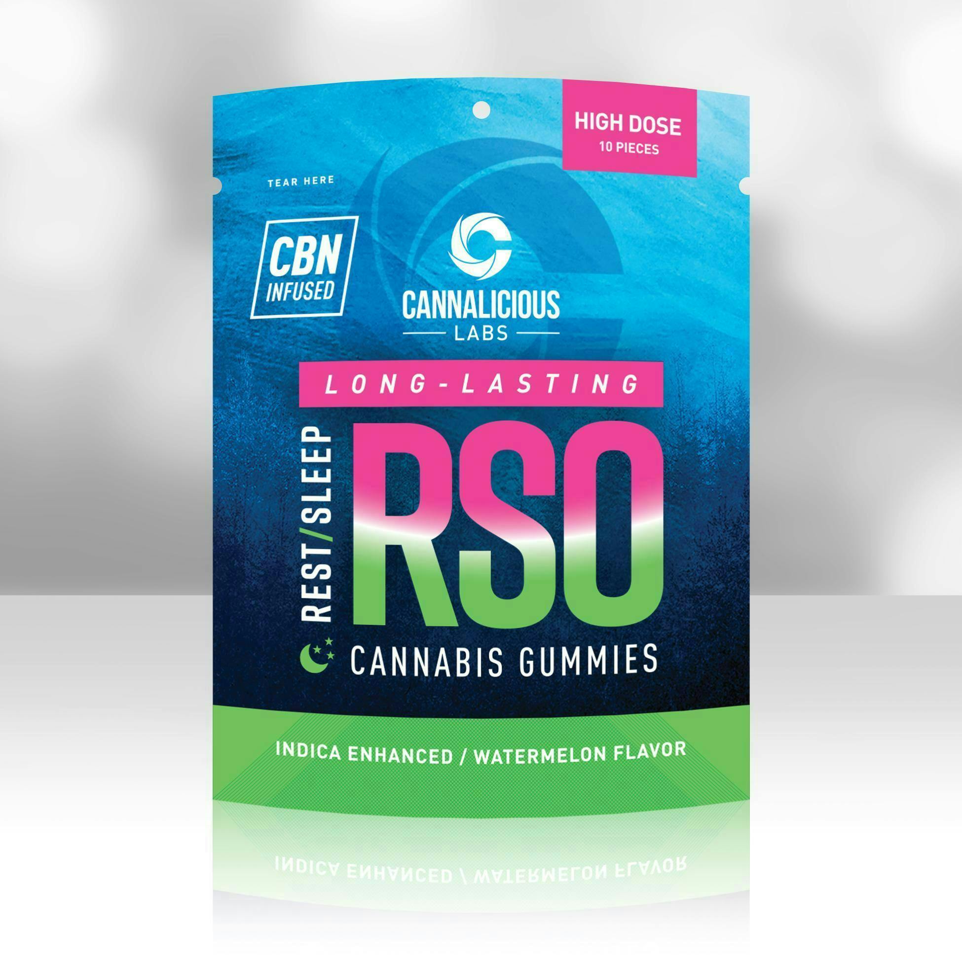 Cannalicious - 200mg RSO Rest Gummies - Watermelon