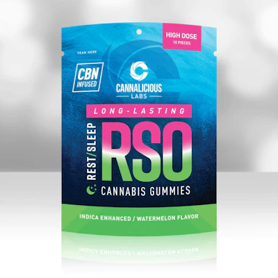 Cannalicious - 200mg RSO Rest Gummies - Watermelon