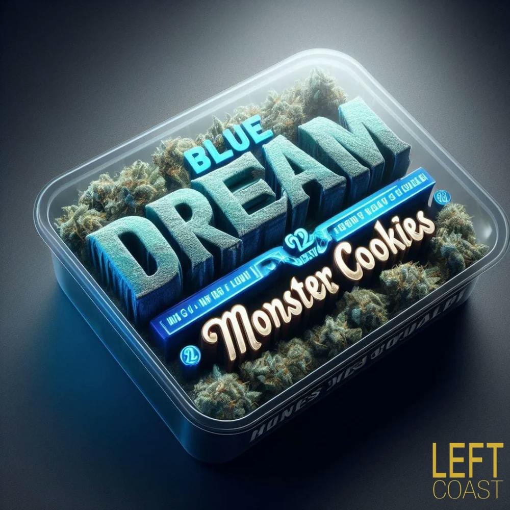 Product Left Coast - Blue Dream & Monster Cookies - 2g Dual Chamber - AIO