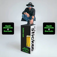 STICKEE | Bubba Kush | 1G | Liquid Diamonds + Live Resin 510 Disposable Cart - product image at King of Budz