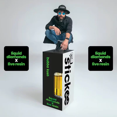 Stickee - 1g Live Resin Cart - Bubba Kush