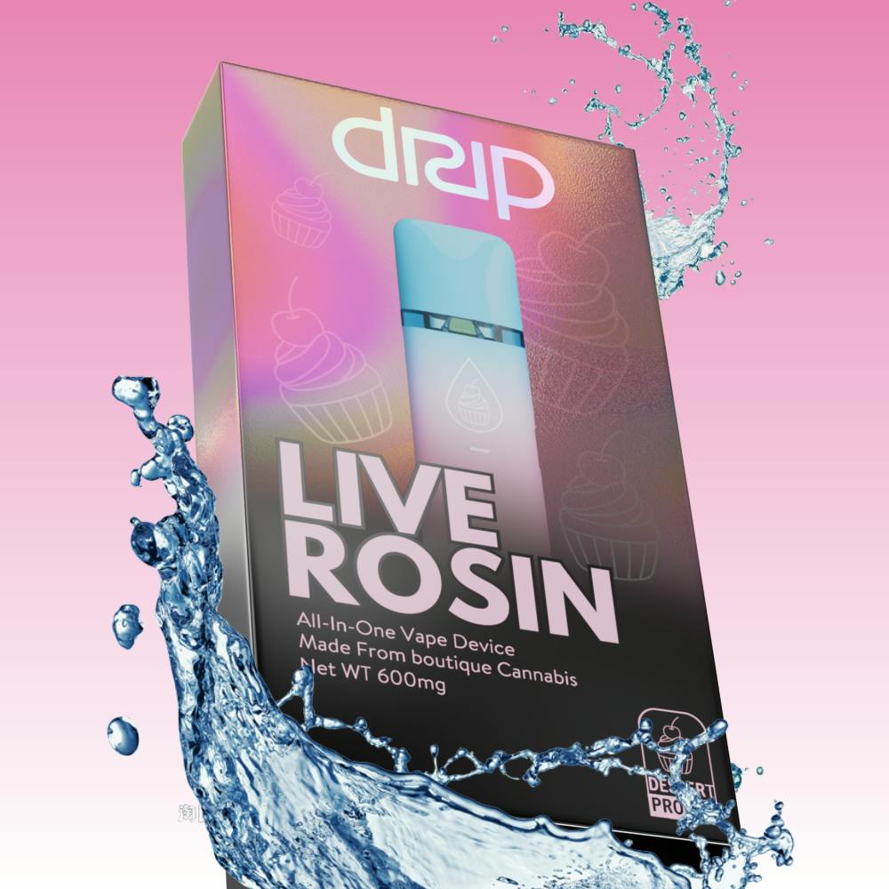 DRIP Cannabis 0.6g Live Rosin Disposable - Honey Banana
